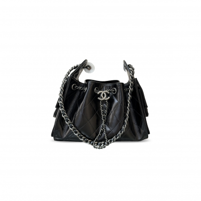 CHANEL 25 MINI HANDBAG OIL-WAXED CALFSKIN AS5631 (22*20*12.5cm)